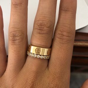 Thick Gold Cartier Love Ring 5.5mm